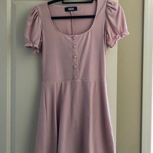 Reformation Blush Scoop Neck Dress | US M